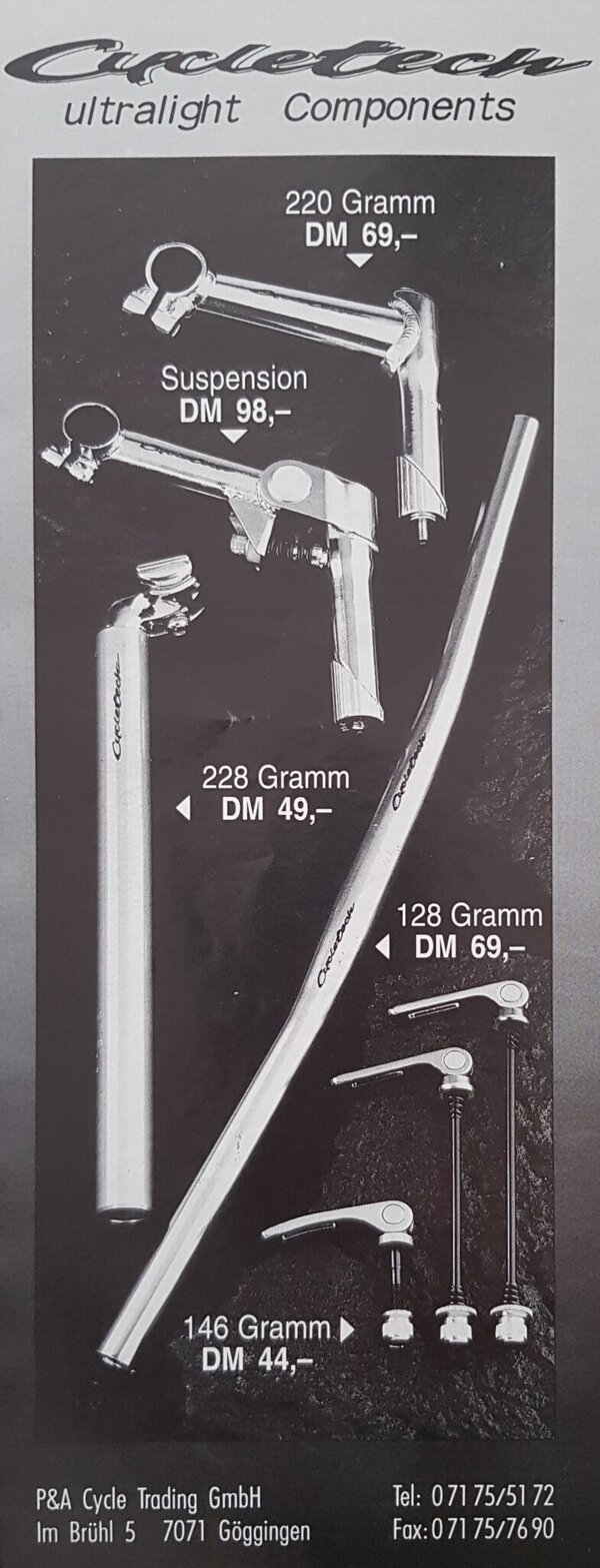 Cycletech components Ad aus Bike 1993.jpg