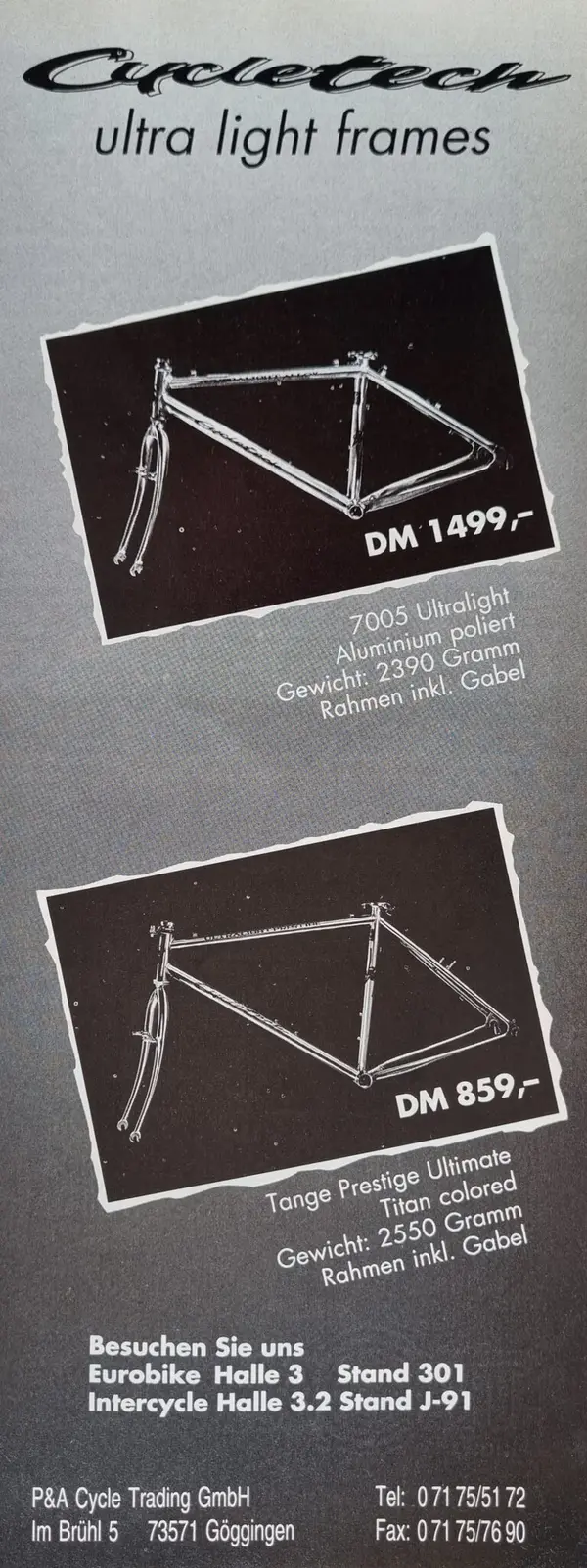 Cycletech Ad aus Bike 1993 09.webp