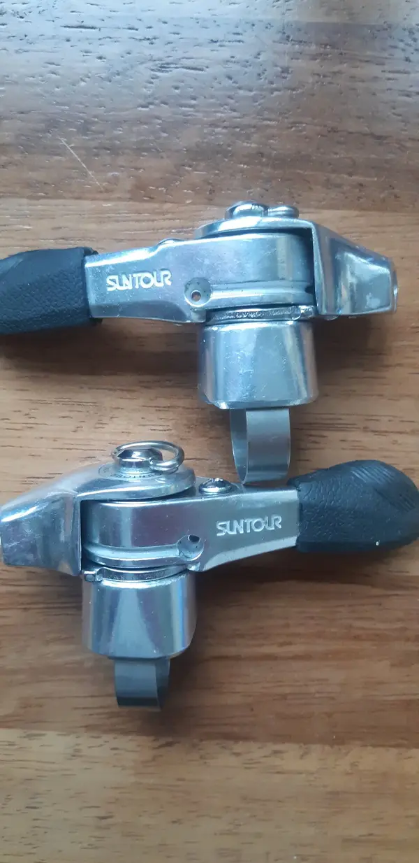 NOS Ensemble Manettes Changement Thumbies Suntour XC Pro 7v Rétro Vintage