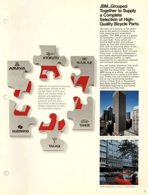 JBM Keiretsu catalogue 1974,  Takagi  .webp