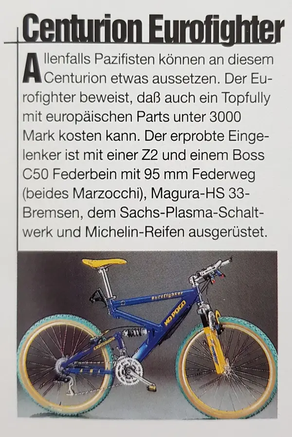 Centurion Eurofighter aus MountainBike 1997 10.webp