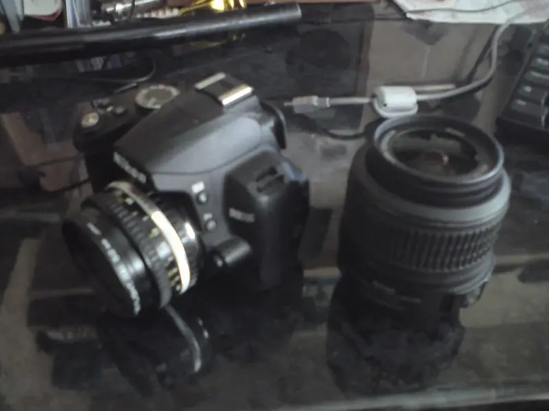 Nikon FG lense on a D3000.webp
