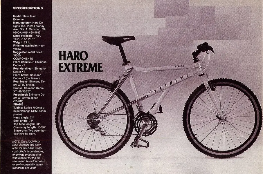 パーツ HARO EXTREME TEAM 17.5 OLD MTB USED 1990 Haro Extreme 17.5
