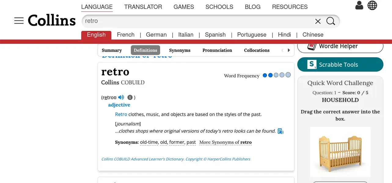 Screenshot 2024-08-06 at 10-28-29 RETRO definition and meaning Collins English Dictionary.webp