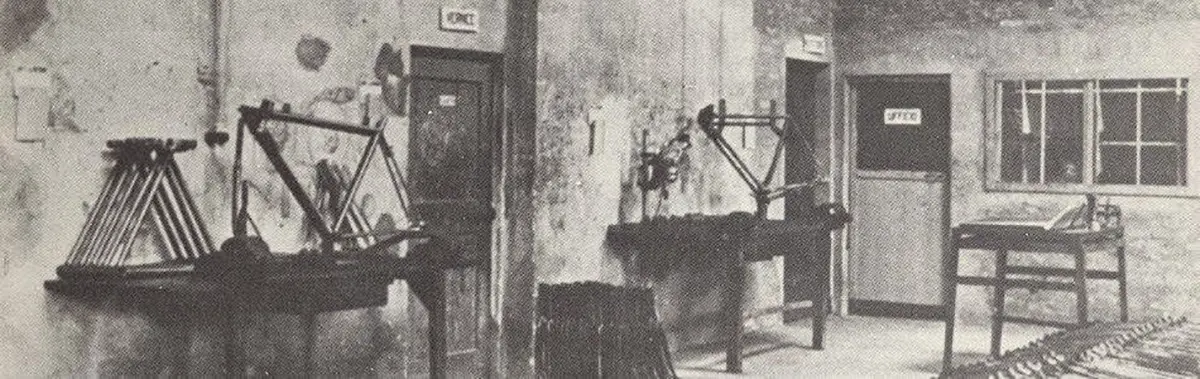Malaguti bicycle workshop, Bologna, 1930's .webp
