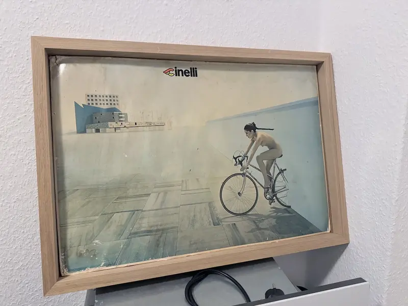 Cinelli Supercorsa Donna Sophisticated Lady vintage Poster of Falko Schlötel Germany.webp