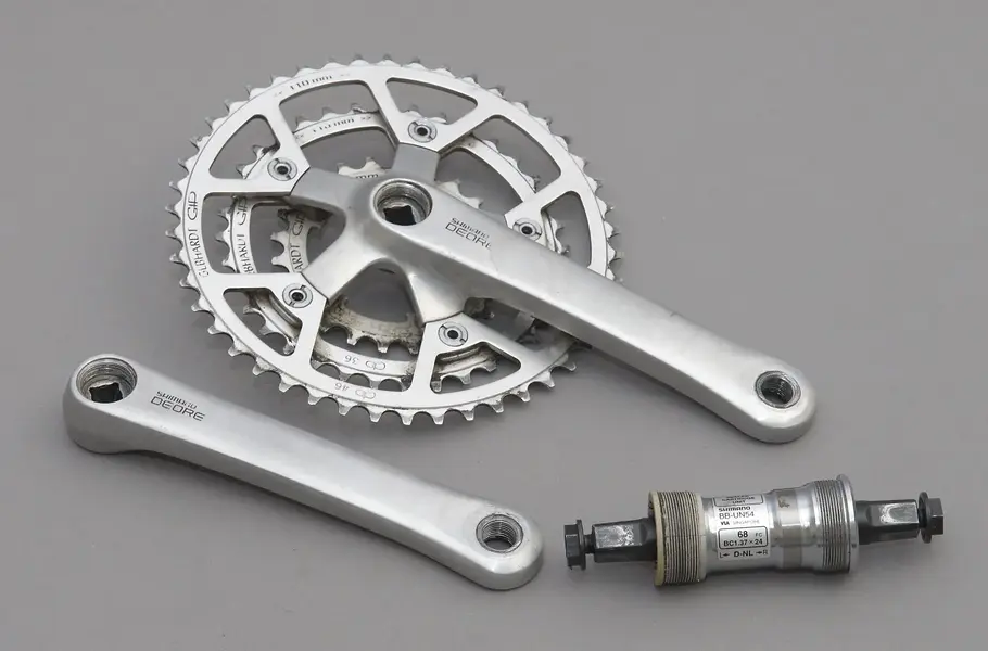 Shimano Deore DX Triple Crankset and Bottom Bracket Retrobike