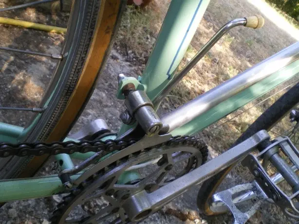 Simplex Randonneur braze-on front mech, Peugeot 1957 .webp
