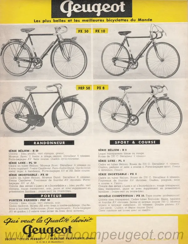 Peugeot 1960 France Flyer Back.webp