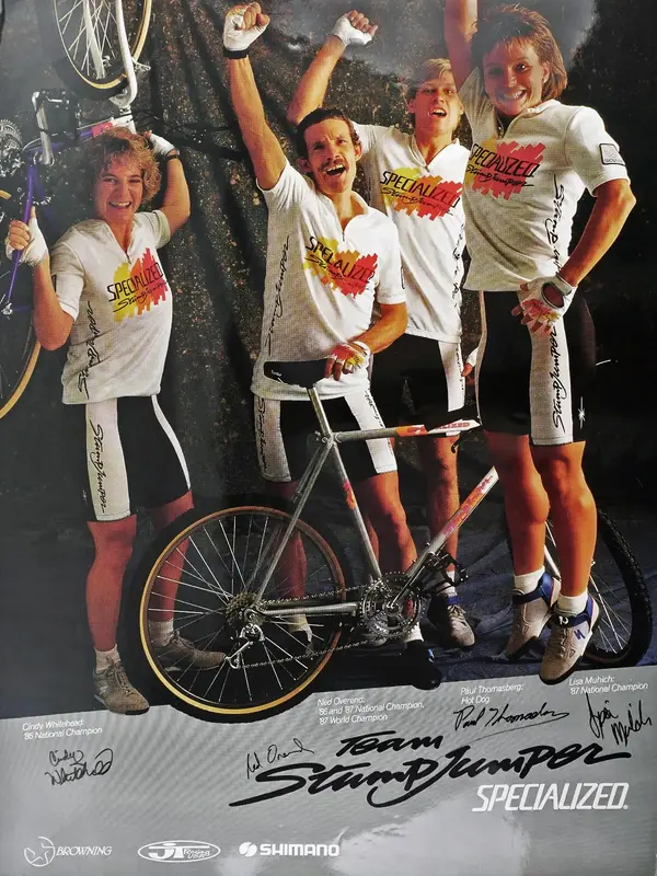 Specialized Team Stumpjumper 1987 Poster Ned Overend.webp