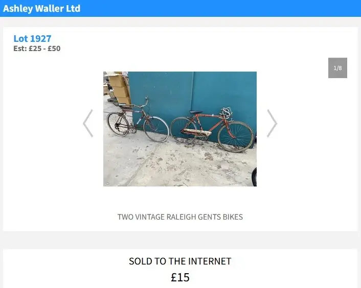 70's Tracker Raleigh Olympus Auction sale.webp