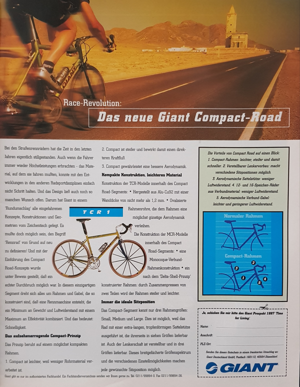 Giant TCR Ad aus Bike 1998.webp