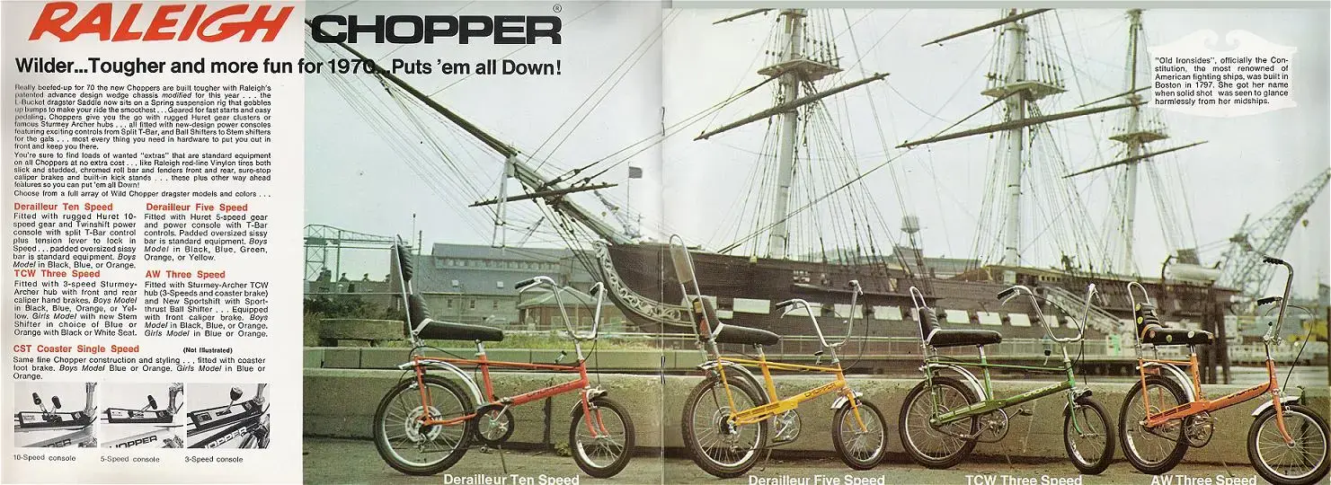 =Raleigh Chopper catalogue page, u.s. 1970 .webp