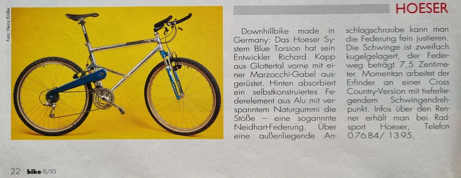 Hoeser Blue Torsion Richard Kapp Neidhart aus Bike 1993 09.webp
