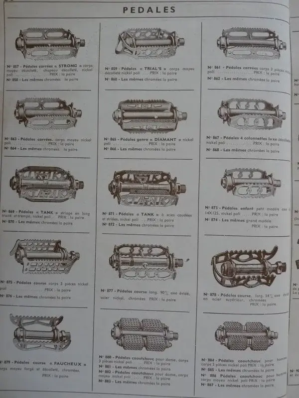 Gentil et Cie pedal catalogue page .webp