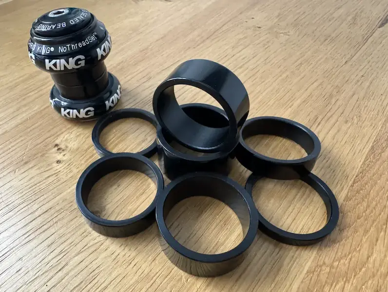 black 1 14 inches spacer chris king style by falko schlötel germany.webp