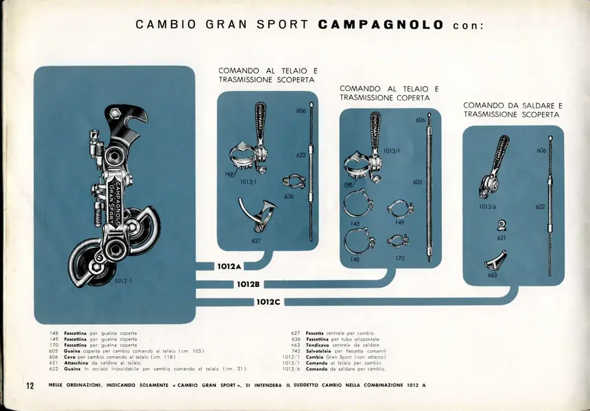 Campag Gran Sport gear ensemble 1960 catalogue .webp Campag Gran Sport gear ensemble 1960 catalogue .webp