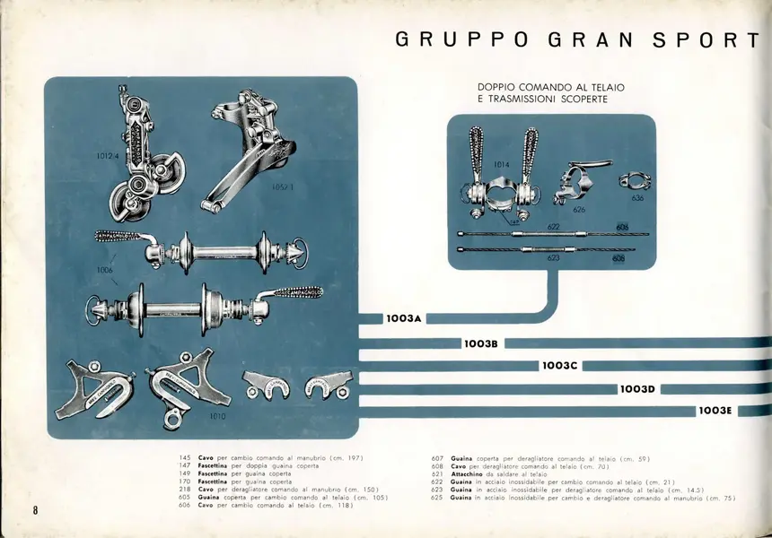 Campag Gran sport ensemble 1960 .webp Campag Gran sport ensemble 1960 .webp