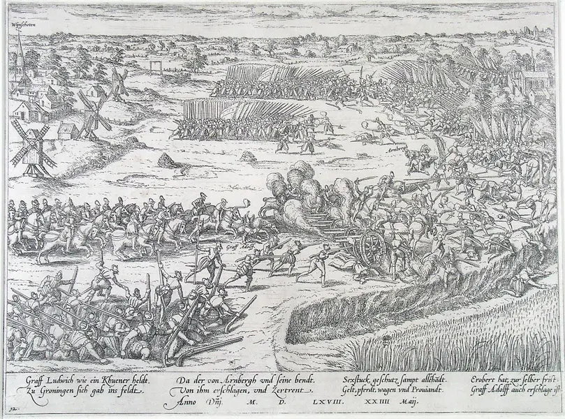 Slag_bij_Heiligerlee_-_Battle_of_Heiligerlee_-_1568_(Frans_Hogenberg).webp