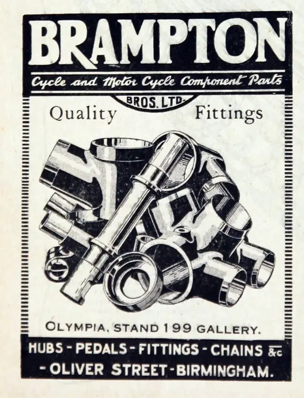 Brampton advert, lugs and bottom bracket parts .webp