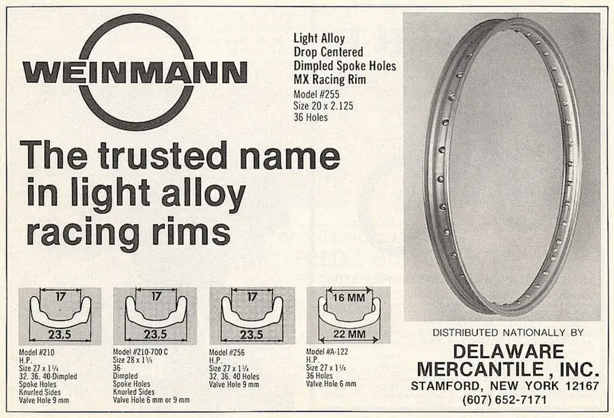 Weinmann alloy wired-on rim advert .webp
