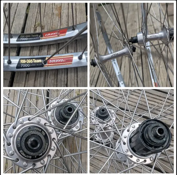 For Sale - RARE ARAYA RM-395 Team rims laced to 32hole XTR M900