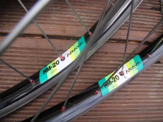Black Araya RM20 Blue DDG wheelset for sale Retrobike