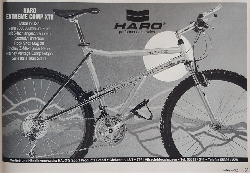 Haro Extreme comp XTR Ad aus Bike 6 1992.webp