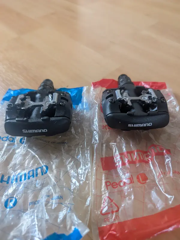 Axe De Pédale SPD Exus Titanium Pour Shimano PD-M737 - NOS - Argent/Or