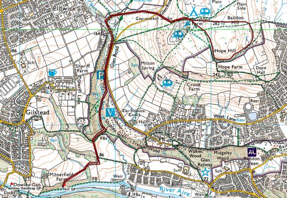 Racing. 2010. Fell-Running. 'Harriers verses Cyclists'. Route Map.jpg