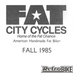 1985 Fat Chance Catalogue