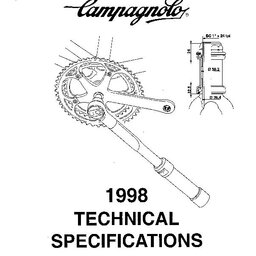 1998 Campagnolo Technical Specifications