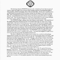 WTB Phoenix Frameset Info/Spec Sheet
