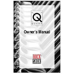 1996 Rock Shox Quadra Owners Manual
