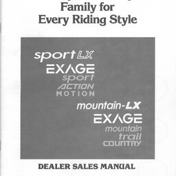 1989 Shimano Dealer Sales Manual