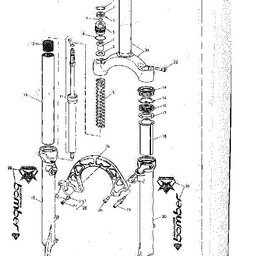 1997 Marzocchi Bomber Z1 Parts List