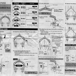 1991 Shimano BR-M734 BR-M650 BR-M651 Cantilever Manual