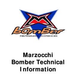 97-00 - Marzocchi Bomber Technical Information Manual