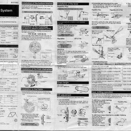 1992 Shimano Deore LX Exage ES LX Altus A10 A20 C10 Front Drive System Manual