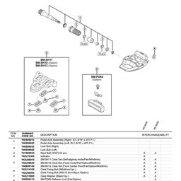 2013 Shimano PD-5700-C Pedal (SPD-SL) Exploded View