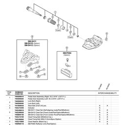 2013 Shimano PD-5700-C Pedal (SPD-SL) Exploded View