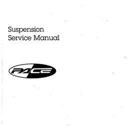 Pace RC36 EVOII + RC37 Suspension Service Manual