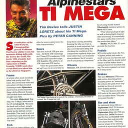 Alpinestars Ti-Mega - Tim Davies' Works Bike