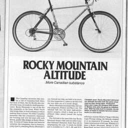 1991 Rocky Mountain Altitude MBA Review