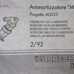 1992 Marzocchi A0033 Instruction and Service Manual