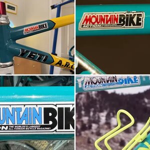 Mountainbike Action repro stickers