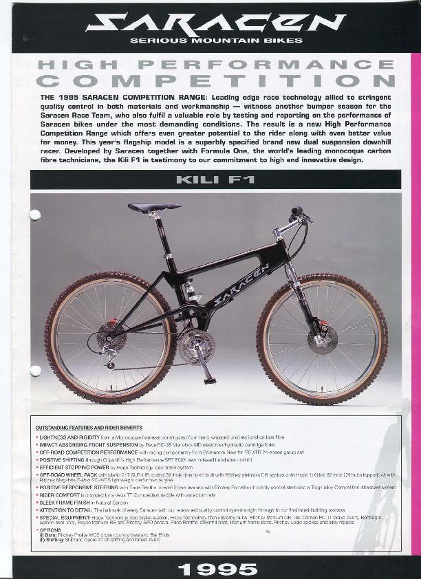 Saracen Catalogue 1995