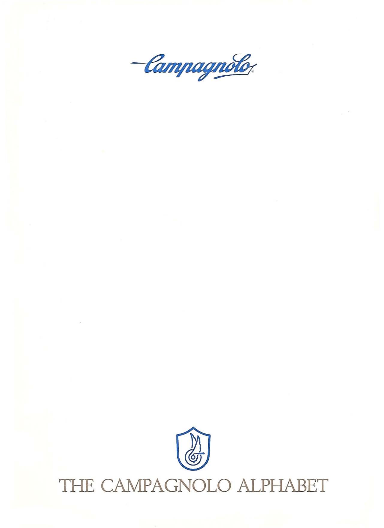 1986 Campagnolo Alphabet Catalog