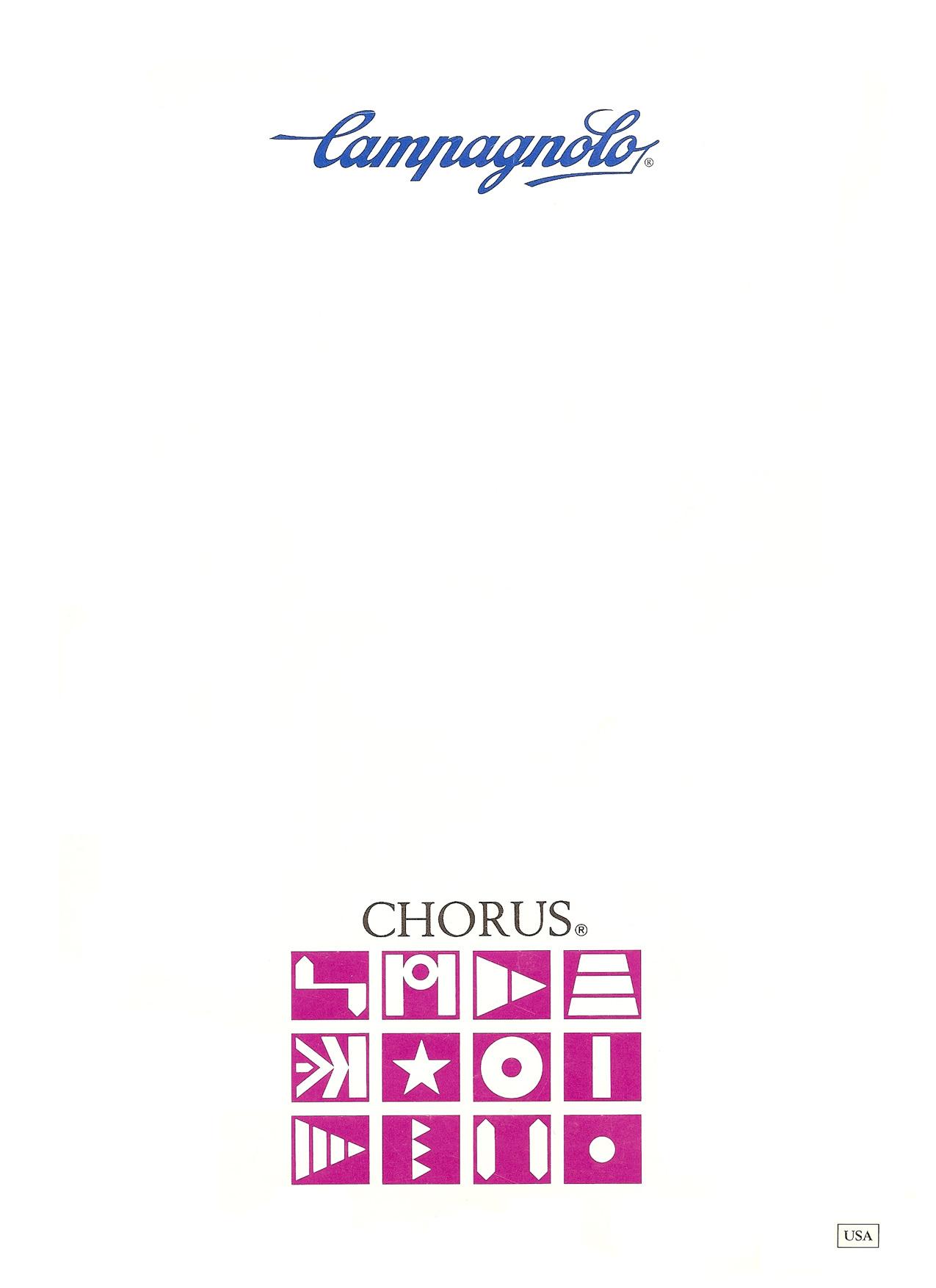 1987 Campagnolo Chorus Catalog