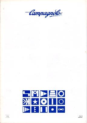 1991 Campagnolo Catalog